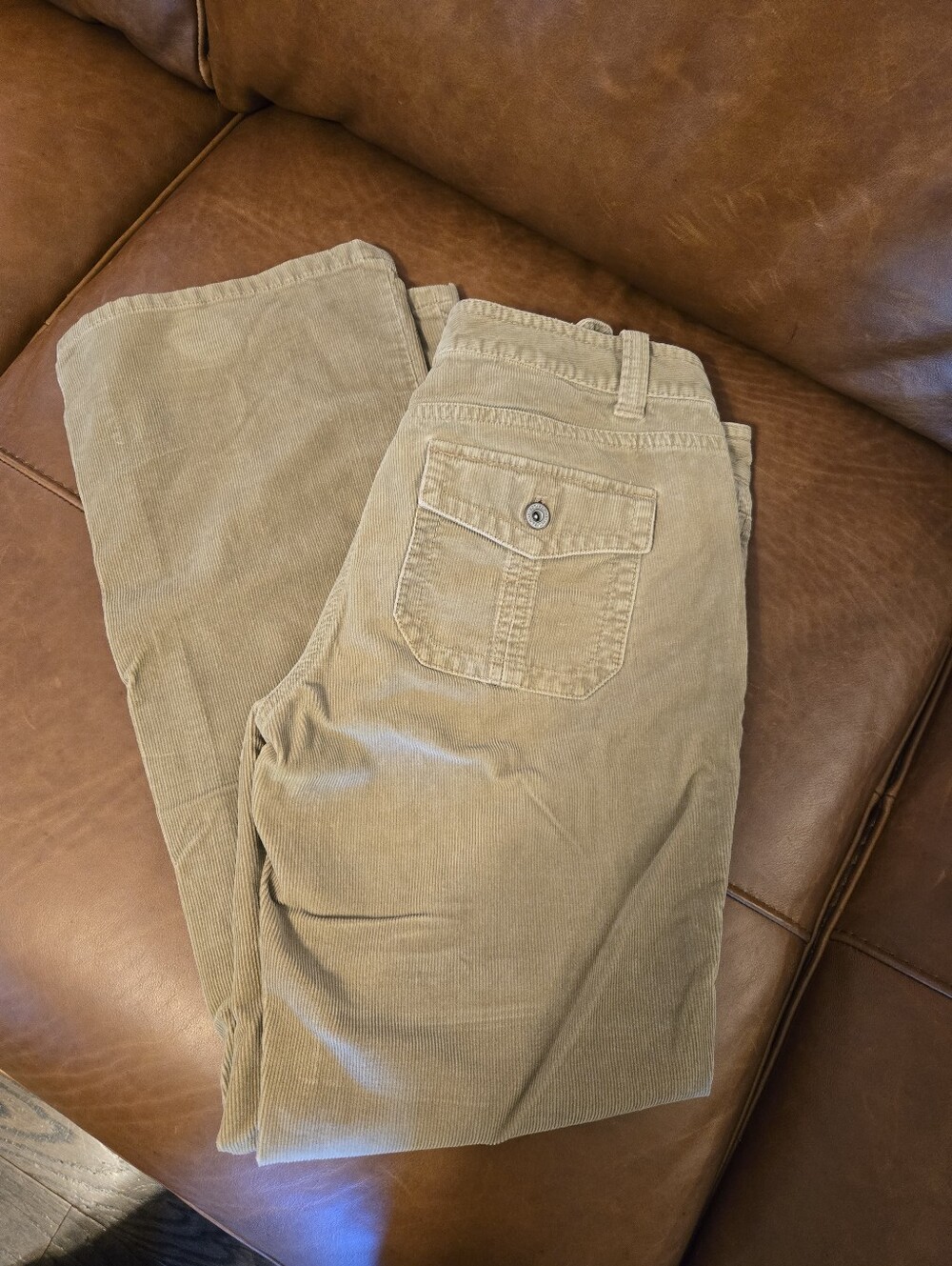 Ann Taylor Women's Corduroy Pants in Light Khaki